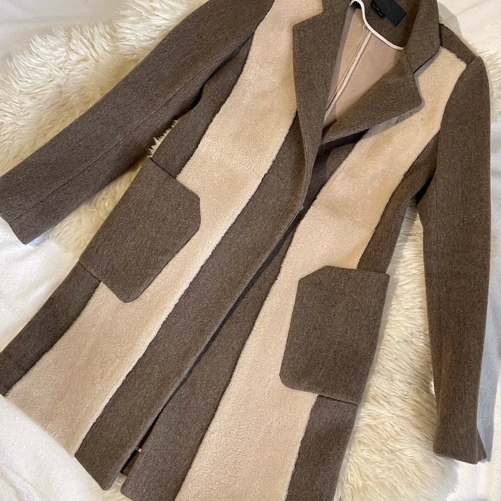 Hanii Y Sheep Hair and Wool Coat